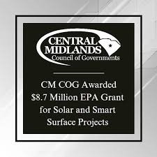 Central Midlands Council of Governments awarded 8.9 million dollar EPA Grant for Solar and Smart Surfaces Projects